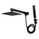 Chuveiro Articulado De Parede C/ Desviador Versata Fani Metais Preto Fosco Chuveiro Articulado De Parede C/ Desviador Versata Fani Metais Preto Fosco