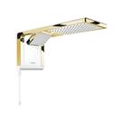 Chuveiro Branco Matte Gold Eletronico Lorenzetti Acqua Duo 220/7800 - Lorenzetti