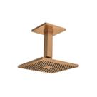 Chuveiro com Tubo de Teto Quadrado Gold Matte Deca