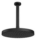 Chuveiro Com Tubo Redondo De Teto Black Matte Flex Max Deca Preto