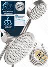 Chuveiro Combo HammerHead Showers Dual de 20 cm com dispositivo portátil