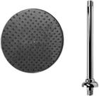 Chuveiro cromado 9 cano com 30cm LUCONI