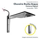 Chuveiro Digital De Alta Pressão Preto Cromado 127V 5500W Acqua Century Lorenzetti