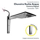 Chuveiro Digital De Alta Pressão Preto Espelhado 127V 5500W Acqua Century Lorenzetti