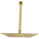 Chuveiro Dourado De Teto 20x20 Ducha Quadrada Inox Dourada Gold Cascata 20cm A Gas Braço Suporte 40cm Slim Square Banheiro Luxo