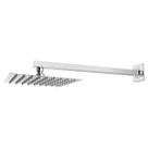 Chuveiro Ducha 20x20 Cromado Inox Com Braço 40 Cm