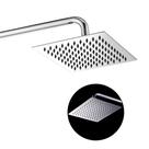 Chuveiro Ducha 20x20 Inox Slim Cromado Suporte Redondo Area Externa Banheiro Piscina Banho