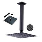 Chuveiro Ducha Inox Preto Fosco 20x20 Quadrado Teto Suporte Banheiro Piscina Banheiro Area Externa Luxo Chuveiro Ducha Inox Preto Fosco 20x20 Quadrado Teto Suporte Banheiro Piscina Banheiro Area Externa Luxo