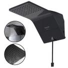 Chuveiro Ducha Moderno Eletrônico Quadrado Zagonel Ducali Black 127v 220v