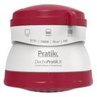 Chuveiro Ducha Pratik 3 Temperaturas, 5400W, Branco/Vinho Chuveiro Ducha Pratik 3 Temperaturas, 5400W, Branco/Vinho