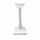 Chuveiro Ducha Quadrada Articulada Para Teto Abs Branco de 4 Polegadas