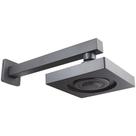 Chuveiro Ducha Quadrado Preto Fosco Banheiro Parede Luxo Preto Fosco