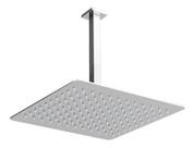 Chuveiro Ducha Slim Quadrado Metal 30x30cm Com Braço De Teto