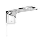 Chuveiro E Ducha Acqua Duo Eletrônico Branco/Cromado 220/7800