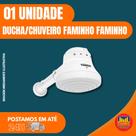 Chuveiro elétrico - ducha faminho 4t branca 220v 6800w - fame