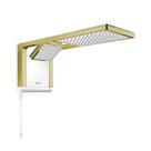 Chuveiro Eletrônico Acqua Duo Branco Matte Gold Lorenzetti 127V 5500W Chuveiro Eletrônico Acqua Duo Branco Matte Gold Lorenzetti 127V 5500W