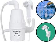 Chuveiro Flex Ducha Elétrica Para Parede Lavatório Com Ducha Higiênica 4000w Fame