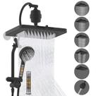 Chuveiro Hibbent 33 cm Chuva 10 Jatos Combo com Ducha Manual