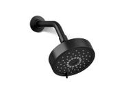 Chuveiro KOHLER Purist de três funções preto fosco 9,5 L/min