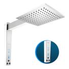 Chuveiro Lorenzetti Acqua Century Digital Branco Cromado Com Display Touch Quente