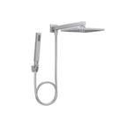 Chuveiro Quadrado De Parede 20cm C/ Tubo E Desviador Luxo Cromado - Deca