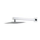 Chuveiro Quadrado Ducha Inox 20Cm Com Braço 40Cm Cromado