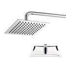 Chuveiro Quadrado Ducha Inox Cromado 20x20 Area Externa Piscina Banheiro