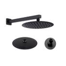 Chuveiro Redondo Inox 20X20 Cm Preto + Braço 40 Cm Para Água Fria e Quente Chuveiro Redondo Inox 20X20 Cm Preto + Braço 40 Cm Para Água Fria e Quente