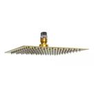 Chuveiro Teto Inox Slim 20 Com Niple De Teto - Dourada