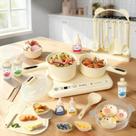 Cicicooie Mini Conjunto de Cozinha Bege Elétrico 110 V Cicicooie Mini Conjunto de Cozinha Bege Elétrico 110 V