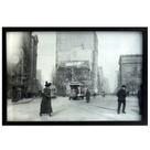 Cidade antiga - quadro retrô com vidro