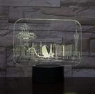 Cidade de Las Vegas USB 3d Led Night Light Decoração Rgb Kids B
