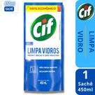 Cif Limpa-Vidro Líquido Ultra Rápido Frasco 500Ml Sachê 450 Ml