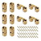 Cilindro de latão Hinges Auto-plaza, 8 mm, invisível, 180, 10 unidades