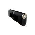 Cilindro Miolo Para Fechadura 3f Reposição Longo 90mm Preto