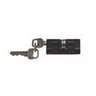 Cilindro para Fechadura Universal Preto com 2 Chaves - Mgm, Tamanho: Preto