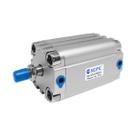 Cilindro pistão pneumático compacto dupla ação advu 40x65 s-b