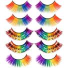 Cílios arco-íris Wehhbtye 5 pares de enfeites 3D Pride LGBTQ+