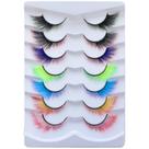 Cílios postiços abertos em 7 pares Color Angel Fluffy Wispy 17 mm Cílios postiços abertos em 7 pares Color Angel Fluffy Wispy 17 mm