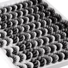 Cílios postiços ALICE 48 pares, embalagem múltipla 5D Wispy Faux Mink