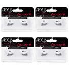 Cílios postiços Ardell Accent Lashes 301, pacote com 4