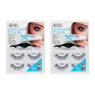 Cílios postiços Ardell Deluxe Pack Wispies, 4 pares com cola