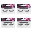 Cílios postiços Ardell Double Up Wispies Black, pacote com 4