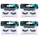 Cílios postiços Ardell Natural Lashes 106 Black (pacote com 4)