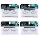 Cílios postiços Ardell Natural Lashes 108 Black (pacote com 4)