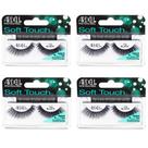 Cílios postiços Ardell Soft Touch 152 pretos (pacote com 4)