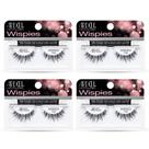 Cílios postiços Ardell Wispies 122 pretos (pacote com 4)