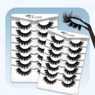 Cílios postiços BTLLSSH Cílios de vison Fluffy Wispy D Curl x14 Cílios postiços BTLLSSH Cílios de vison Fluffy Wispy D Curl x14