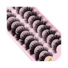 Cílios Postiços De Vison Falso Cat-Eye Fluffy 8D Wispy Long Thick Volume 10 Pares Pack Cílios Postiços De Vison Falso Cat-Eye Fluffy 8D Wispy Long Thick Volume 10 Pares Pack