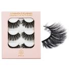 Cílios postiços DYSILK Mink 6D Wispy Lashes 3 pares naturais